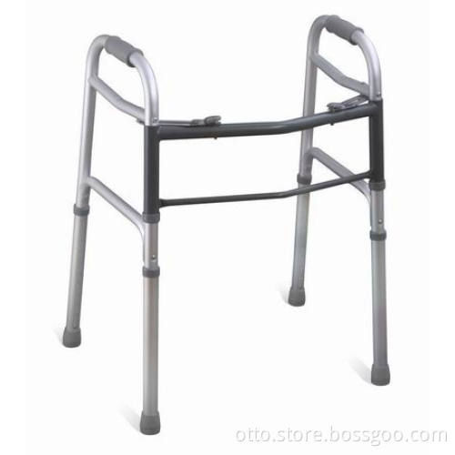 aluminum two button folding walker